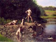 Thomas Eakins The Swimming Hole painting